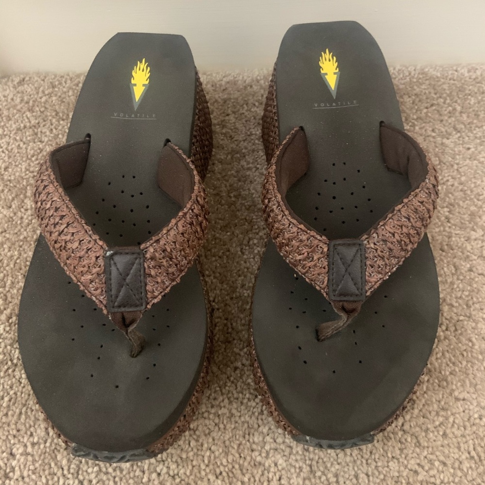 Volatile Brown Sandals Excellent Condition